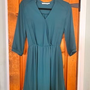 Lush 3/4 sleeve wrap style circle dress